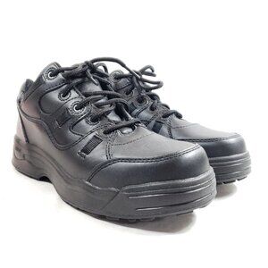 Worx By Red Wing Mens Size 8WW Black Leather Work Shoes Steel Toe Slip Resistant